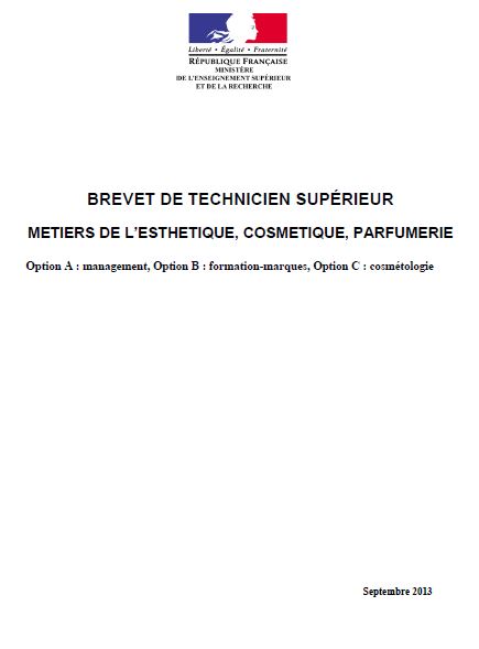 Le Référentiel Du Bts Mecp Prépa Aurlom